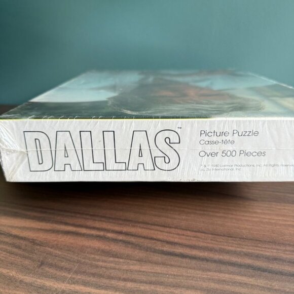Vintage 80's Dallas Picture Puzzle Jock Ewing No. 1601 Over 500 Pieces Sealed - Picture 4 of 7